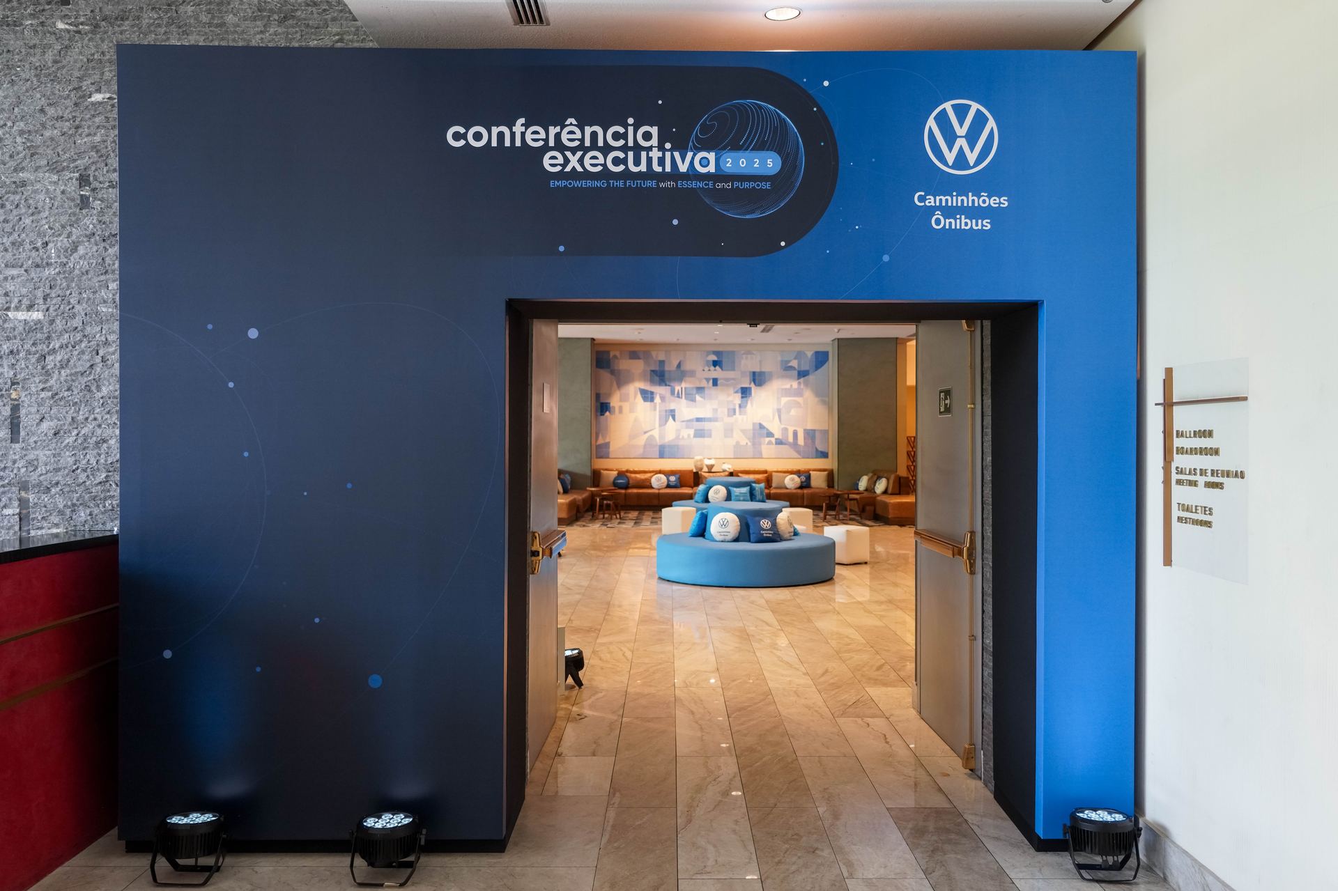 Portal de entrada da Conferência Executiva VWCO 2025 — JW Marriott